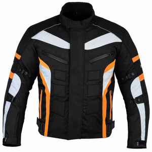 Blousons de moto en cuir robustes, longs, imperméables, noirs, pour motocross, avec logo frontal, coupe-vent et respirants 2025 - Product Image 1