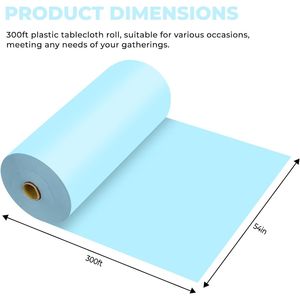 Tovaglia in Plastica Usa e Getta Premium con Filtro dell'Aria, Copertura a Rotolo per Tutti i Tipi e Forme di Tavoli - Product Image 2