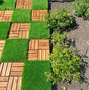 Dalles de terrasse en bois durables, en bois d'acacia, à emboîtement, pour terrasse - Product Image 4