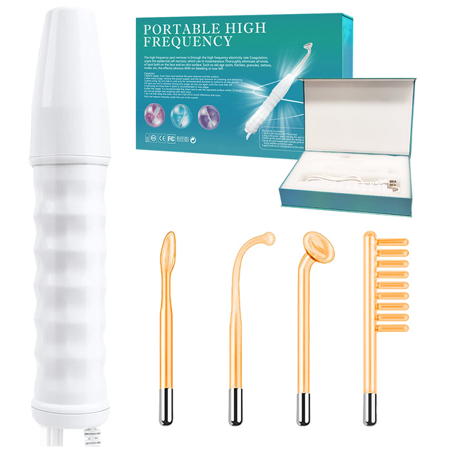 Darsonvals High Frequency Facial Machine Portable Comb Therapy Wand Face Care Acne Treatment Beauty Equipm