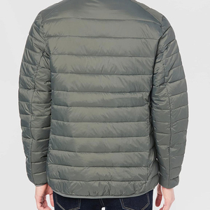 Wholesale Unisex Winter Puffer Jacket Hooded Reversible <b>Waterproof</b> Windproof Stand Collar Thick Nylon <b>Padded</b> Front Logo OEM - Product Image 3