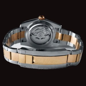 Reloj Automático de Lujo de Acero Inoxidable con Caja Redonda y Esfera Blanca para Movimiento Suizo, Resistente al Agua, Precio al por Mayor para Negocios - Product Image 4