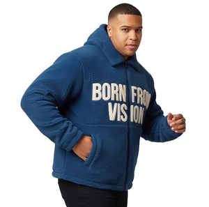 Autumn Winter Men Polar Fleece Jacket Men Thickened Warm Outerwear Turn Down Collar Polar Fleece <b>Coats</b> Men's - Product Image 2