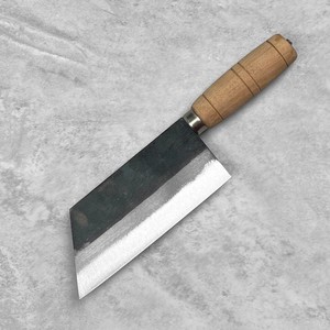 Custom Handmade Forged Carbon Steel Cleaver <b>Knife</b> Wood Handle Leather Sheath 8in 3.0mm Thick Blade Extra <b>Sharp</b> Modern - Product Image 1