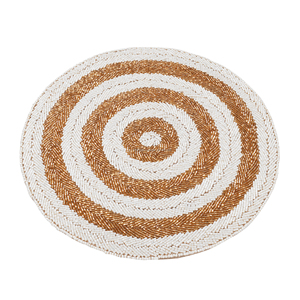 แผ่นรองจานประดับด้วยลูกปัดสำหรับตกแต่งห้องครัวหรูหราแผ่นรองจานบนโต๊ะรับประทานอาหารร้านอาหารและโรงแรมแผ่นรองออกแบบทำมือตกแต่งด้วยลูกปัด - Product Image 2