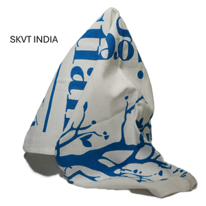 Essuie-tout en coton et lin 100 % biologique, emballage en bande, facilement absorbant, tricoté, imprimé floral, recyclable, réutilisable, jetable pour la cuisine - Product Image 2