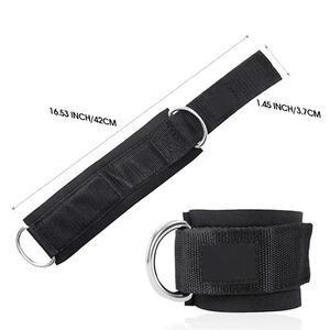 Breathable Non-Slip Neoprene Padded Ankle Straps Adjustable for Closure for Exercise Machines Compression Leg Cuffs for Glute - Product Image 1