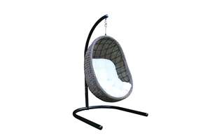 Comfortable ATC Furniture RAHM-002 Modern Outdoor Wicker <b>Swing</b> Chair for <b>Patio</b> Terrace Garden Use - Product Image 4