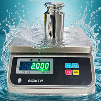 Balance de table/banc de pesée en acier inoxydable haute précision 30 kg, affichage LCD/LED étanche, précision 10g, prise en charge OEM/ODM, pour produits de la mer