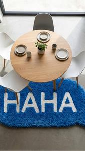 Tapis en laine tufté à la main avec motif textuel HAHA de qualité supérieure, tapis d'appoint doux et moelleux antidérapant, tapis décoratif moderne pour la décoration de la maison - Product Image 5