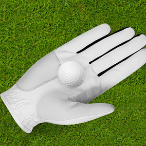 Premium Unisex <b>White</b> Pink Golf Gloves Custom Logo Genuine Leather Breathable Magnetic Ball <b>Marker</b> OEM Non-Slip Pull Sports - Product Image 6