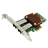 Équipement de fibre optique SFP + PCIE X4 à double ports fibre optique 10GbE Gigabit avec puce GRT G710G2