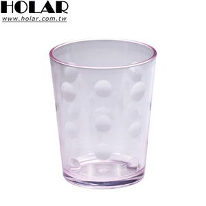 [Holar] Taiwan Made Lightweight Sturdy Bubble Dot Pattern 17oz <b>Plastic</b> Drinking <b>Glasses</b> for Milk Juices Water - Product Image 1