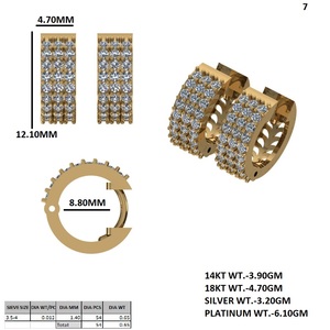 เน้นย้ำถึงแถวหินสามแถวและความเปล่งประกายสูงสุด - Product Image 5