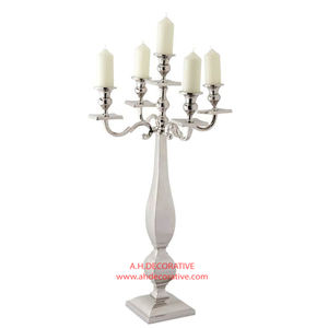 Décoration de table de centre en métal de conception moderne chaude et attrayante candélabres faits à la main en métal de finition de haute qualité pour les mariages - Product Image 2