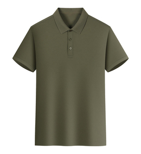 Custom <b>Men's</b> <b>for</b> Shirt Knitted Solid Design High Quality Short Sleeve 100% Cotton Brand Quality Made China Casual Summer Wear - Product Image 4