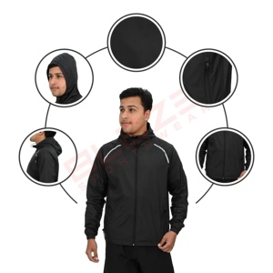 Veste d'extérieur vierge, logo personnalisé, coupe-vent imperméable, vestes oversize, veste décontractée pour homme - Product Image 5