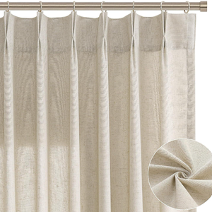 <b>Light</b> Filtering Art Deco Modern Polyester/Linen Blend Exterior Installation <b>Curtain</b> - Product Image 1