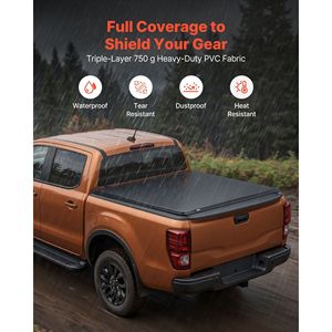 Copertura Morbida Avvolgibile per Cassone Pick-up Chevy Silverado/GMC Sierra 1500 2014-2025, Compatibile con Modelli 2500 3500 HD 2014-2019 - Product Image 4