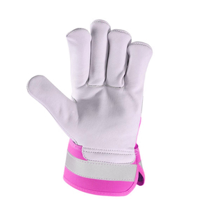 OEM Heavy Duty Cowhide Grain Leather Rigger Working <b>Gloves</b> Heat Resistant Anti-Vibration Customizable Breathable Safety <b>Gloves</b> - Product Image 1