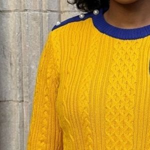 Suéter de Punto Trenzado RHOyal con Bordado, Suéter de Invierno Premium para Mujer, Cuello Camisero, Diseño Texturizado Suave y Cálido, Estilo Casual - Product Image 4