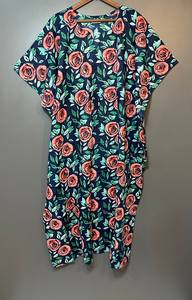 ชุดคลุมยาวลายสัตว์ คอวี ทรงปล่อยชายระบาย ผ้าฝ้ายอินเดียเนื้อนุ่ม แต่งลูกไม้ เหมาะสำหรับใส่ไปทะเล ของขวัญเพื่อนเจ้าสาว สำหรับผู้หญิง - Product Image 3