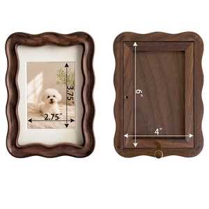 Cadre photo vertical en bois naturel écologique fait main pour table, support décoratif pour photos de famille, souvenirs de mariage, décoration intérieure - Product Image 4