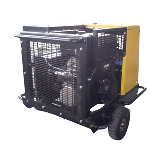 Compresor de Aire Portátil de Gasolina Tipo Tornillo de 15 Bares y 45 CFM para Instalación de Cable de Fibra Óptica, Proveedor OEM - Product Image 3