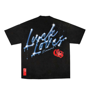 Silk Screen Printed <b>Men's</b> Regular Fit Short Sleeve T-Shirt <b>Turtleneck</b> Formal 100% Cotton Solid Knitted - Product Image 6