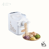 Machine à pâtes électrique automatique en plastique Sudex, petite, pour usage domestique, fabrication de spaghetti, macaroni, nouilles, capacité de 500 g, 9 types de moules