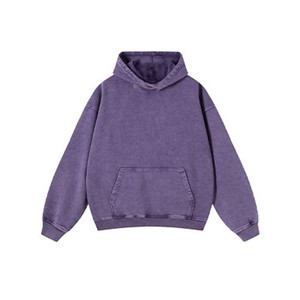 Sudadera con capucha al por mayor, estilo acid wash, streetwear, con hombros caídos, fabricación OEM, entrega rápida - Product Image 2