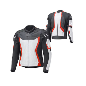 Blouson de moto en cuir de vachette véritable pour homme, respirant, hiver, grande taille, rembourrage protecteur, tissu durable, ajustement réglable - Product Image 1