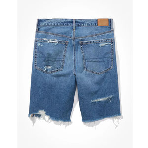 Pantalones cortos de mezclilla de algodón rasgados de cintura media, sexys y a la moda, de diseño personalizado y alta calidad, para mujer, talla grande, para verano. - Product Image 5