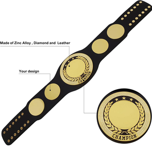 Cinturones de Campeonato de Cuero PU Resistentes y Transpirables Hechos a Medida al por Mayor para Competencia de Artes Marciales, Edades 14+, Personalizables - Product Image 4