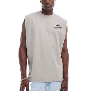 Camisetas sin mangas de algodón, camisetas sin mangas ajustadas, camisetas sin mangas de manga corta para venta en línea - Product Image 1