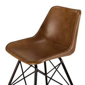 Chaise industrielle, cadre en métal robuste avec siège en bois, design élégant et durable, parfait pour la maison, le bureau, le café, le restaurant et le style moderne - Product Image 5