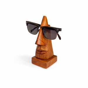 ที่วางแว่นตาไม้ทำมือ Woodensure รูปทรงจมูก ดีไซน์สวยงาม สำหรับโชว์แว่นตา ตกแต่งโต๊ะทำงานในบ้านหรือสำนักงาน - Product Image 2