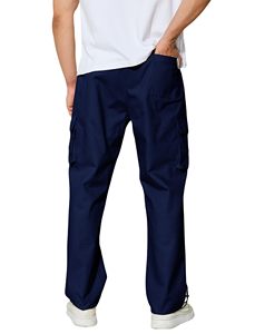 Pantalon cargo homme personnalisé respirant taille mi-haute, multi-poches, style streetwear, jogger, pour l'extérieur - Product Image 4