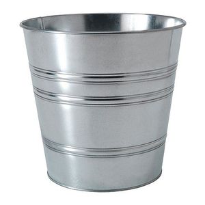 Maceta de Metal Galvanizado con Asas de Madera para Balcón, Patio y Decoración del Hogar - Product Image 4