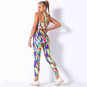 Conjunto de Yoga de 2 Piezas para Mujer, Hecho a Medida, de Alta Calidad, 2026, Bra Deportivo Liso y Leggings Ajustados - Product Image 4