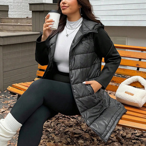 Fabricantes de Ropa de Marca Privada, Chaleco Acolchado Verde sin Mangas con Cierre Completo y Logotipo Personalizado para Mujer, 2026 - Product Image 6