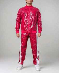 Conjunto Deportivo Personalizado de Otoño, Chaqueta con Cierre y Pantalones de Nailon con Bloques de Color, Secado Rápido, Resistente al Viento, para Hombre - Product Image 5