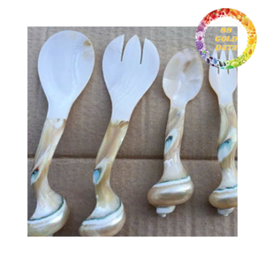 Cuchara de nácar, utensilio de concha natural para postre, café, té y decoración del hogar - Product Image 1