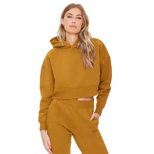 Top Corto de Mujer al por Mayor de Alta Calidad 2026, Sudadera con Capucha de Forro Polar para Mujer a Precio Económico, Moda Personalizada a Precio Económico - Product Image 1