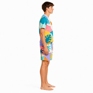 Conjunto de Camiseta y Pantalones Cortos con Estampado Gráfico de Verano para Hombre 2026, Ropa Casual de Dos Piezas - Product Image 3