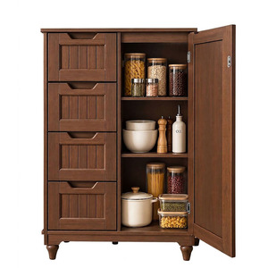 Armoire de rangement de cuisine en bois - Product Image 1