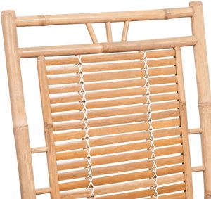 Premium Quality Bamboo <b>Dining</b> Chair Rocking Chair Comfortable Indoor Outdoor <b>Armchair</b> Durable Eco Bamboo Leisure Chair - Product Image 3