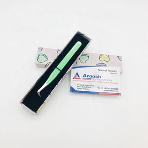 Pinces à épiler russes en acier inoxydable de haute qualité pour extensions de cils, pointe pointue, durables, vente en gros - Product Image 6