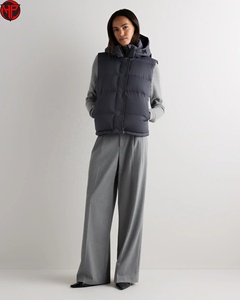 <b>Women's</b> Hooded Puffer <b>Vest</b> Lightweight Waterproof <b>Down</b> Alternative Gilet Windproof Warm Outerwear <b>Women's</b> Hiking <b>Down</b> <b>Vest</b> - Product Image 3