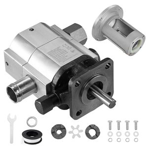 Kit Pompa Idraulica a Ingranaggi in Alluminio a 2 Stadi da 13 GPM 4000 PSI con Base di Installazione e Giunto per Pompa Idraulica Spaccalegna - Product Image 1
